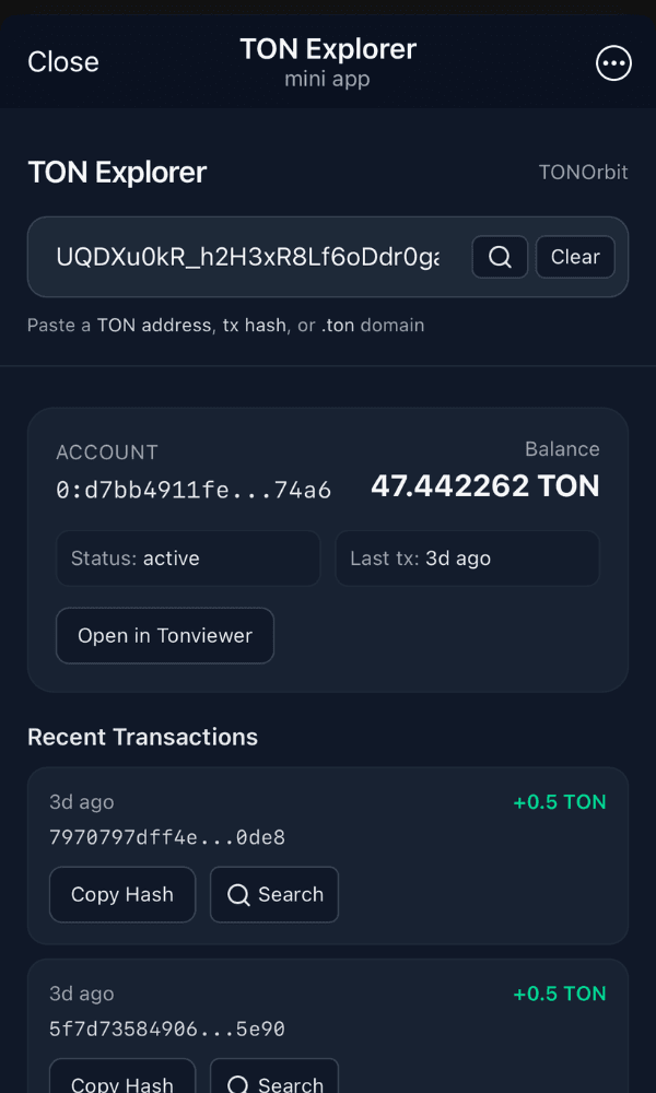 Explorer screenshot 1